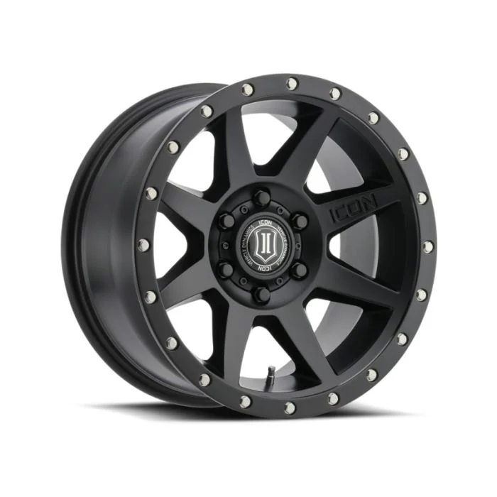 ICON Rebound 17×8.5 5×150 25mm Offset 5.75in BS 110.1mm Bore Satin Black Wheel – 1817855557SB