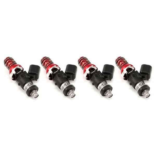 Injector Dynamics ID1050 Injectors- 11mm Top Adapter (Red)- Denso Lower Cushions (Set Of 4) – 1050.19.01.48.11.4