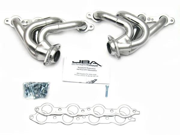JBA 04-06 Pontiac GTO 5.7/6.0L LS 1-5/8in Primary Silver Ctd Cat4Ward Header – 1809SJS