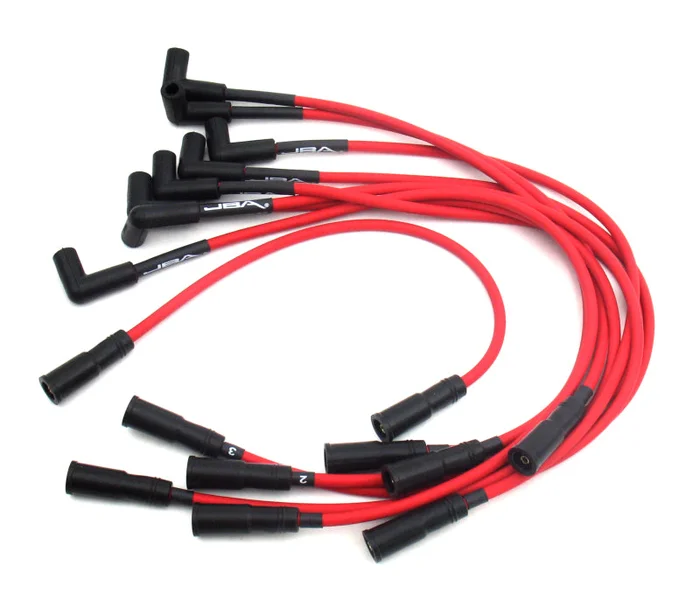JBA 96-99 GM 5.0L/5.7L Truck Ignition Wires – Red