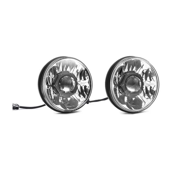 KC HiLiTES 7″ Gravity LED Pro 2-Headlights, 40W Driving Beam for 07-18 Jeep JK – 42341