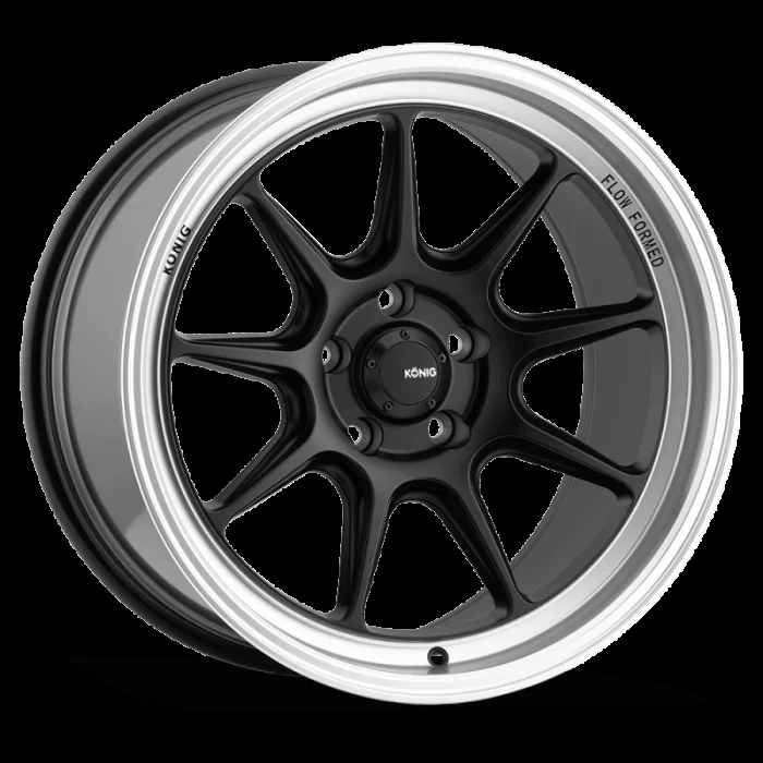 Konig Countergram 19x11B 5×114.3 ET18 Matte Black / Matte Machined Lip – CT19514185