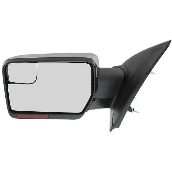 Kool Vue Mirror F-150 11-14 Mirror Lh, Non-Towing, Power, Power Folding, Heated, Chrome, W/ Blind Spot Glass, Memory, Puddle Light, And Signal Light