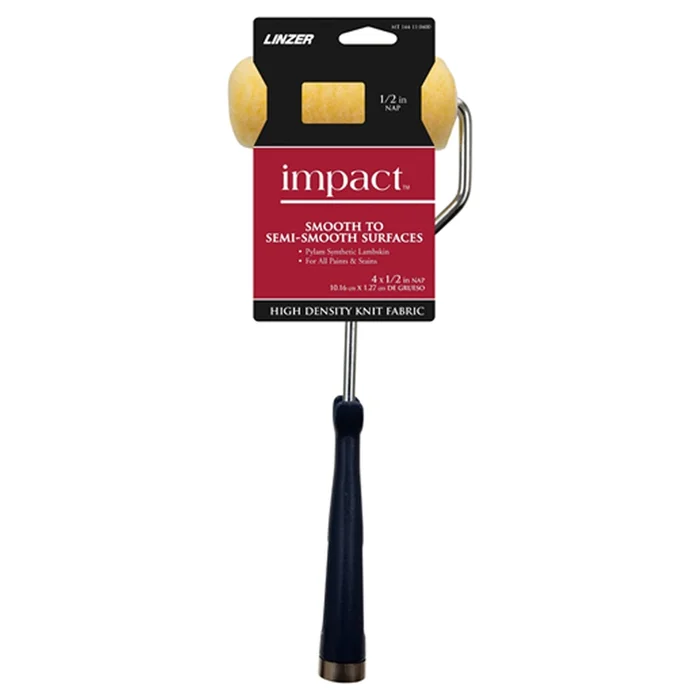 Linzer – MT 144-11 0400 – Better 4 in. W Mini Trim Roller with Frame Threaded End