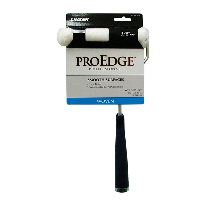 Linzer – MT101-110600 – Pro Edge 6 in. W Mini Paint Roller Frame and Cover Threaded End