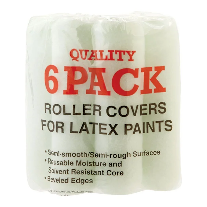 Linzer – RC139-9 – Quality Synthetic Blend 9 in. W x 3/8 in. Regular Paint Roller Cover – 6/Pack