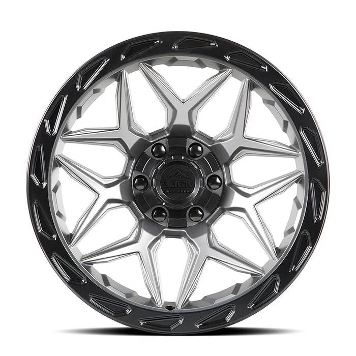 Lock Offroad Matrix 20×10 5×127/5×139.7 -18et 87.1 Matte Gray w/ Matte Black Ring Wheel
