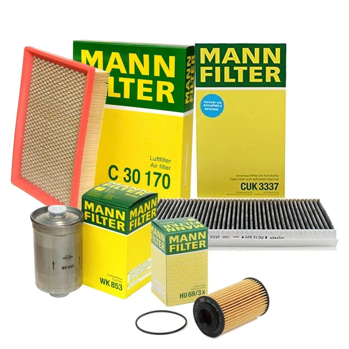 Mann-Filter 3797617 – Air / Cabin Air / Fuel / Engine Oil Filter Kit