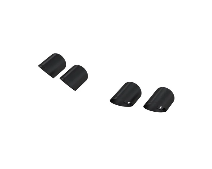 MBRP 15-24 Ford Mustang T304 SS 4in OD / 6.5in Length Quad Tip Cover Kit – Black Tip