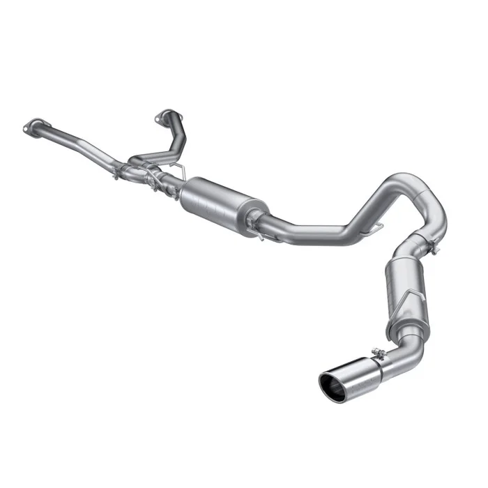 MBRP 2022 Toyota Tundra 3.5L Dual Cat-back 4in Single Side Exit Rolled Tip – Aluminized Steel