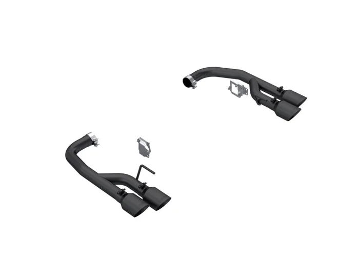 MBRP 2024 Ford Mustang GT 5.0L 2.5in Dual Rear Axle-Black Tips – Black-Coated Aluminized Steel