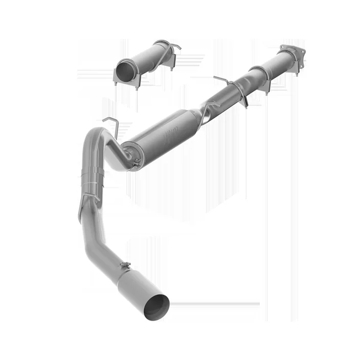 MBRP 4 Inch Cat Back Exhaust System For 01-05 Silverado/Sierra 2500/3500 Duramax Ext/Crew Cab Single Side Aluminized Steel – S6000AL