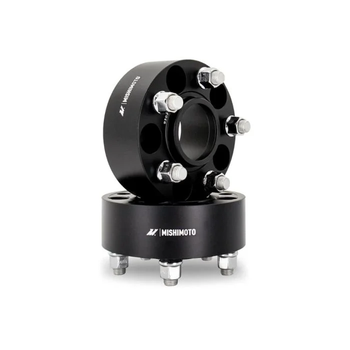 Mishimoto Wheel Spacers – 5×114.3 – 66.1 – 15 – M12 – Black – MMWS-007-150BK