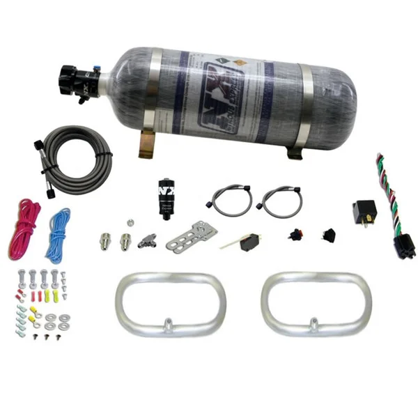 Nitrous Express Dual Ntercooler Ring System (2 – 6 x 6 Rings) w/Composite Bottle – 22200-12
