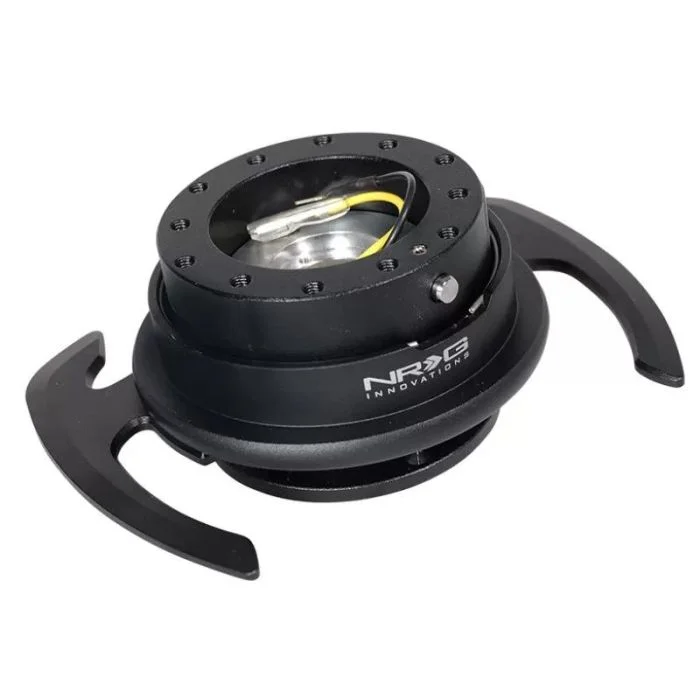 NRG Quick Release Kit Gen 4.0 – Black Body / Black Ring w/ Handles – SRK-700BK