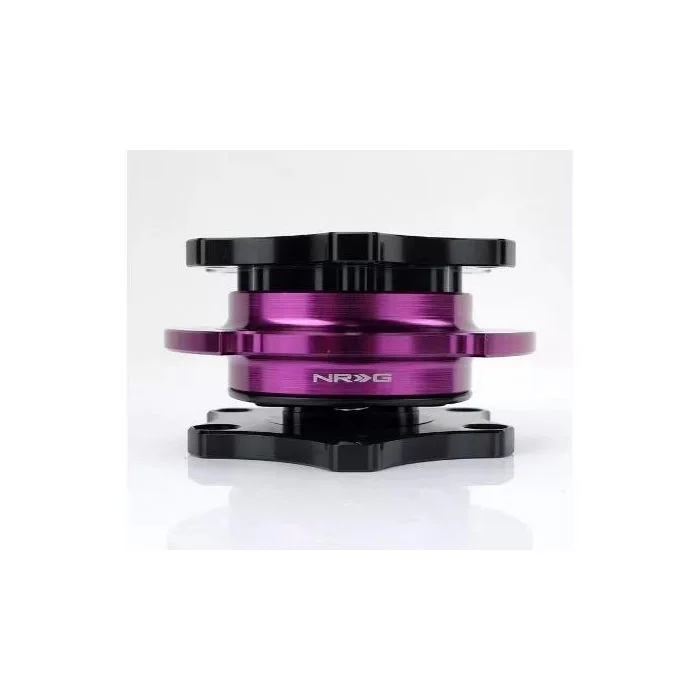 NRG Quick Release SFI SPEC 42.1 – Shiny Black Body / Shiny Purple Ring – SRK-R200BK-PP