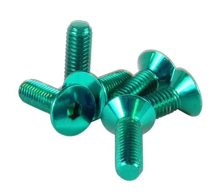 NRG Steering Wheel Screw Upgrade Kit (Conical) – Green