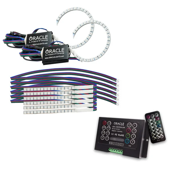 Oracle 18-21 Ford Mustang DRL Upgrade w/ Halo Kit – ColorSHIFT 2 – 1348-333