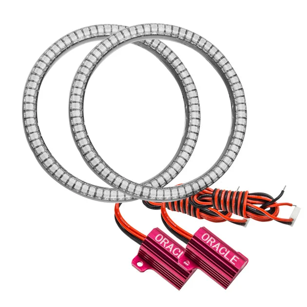 Oracle Dodge Challenger 08-14 LED Waterproof Fog Halo Kit – Red