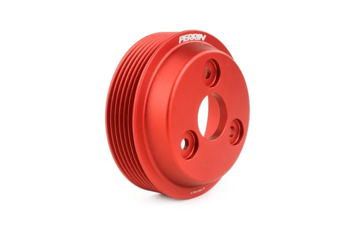 Perrin 15-21 Subaru WRX Lightweight Water Pump Pulley – Red