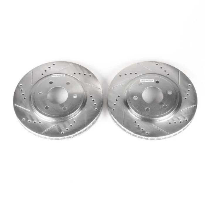 Power Stop 05-19 Nissan Frontier Front Evolution Drilled & Slotted Rotors – Pair – JBR1124XPR