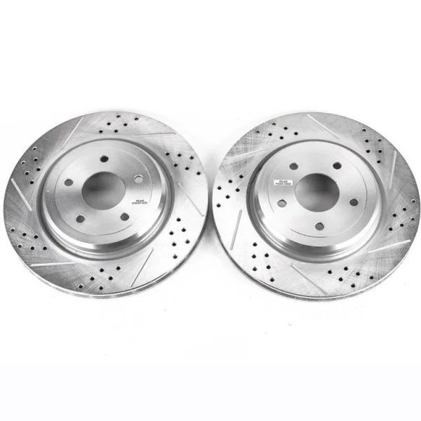 Power Stop 06-13 Chevrolet Corvette Rear Evolution Drilled & Slotted Rotors – Pair – AR82114XPR