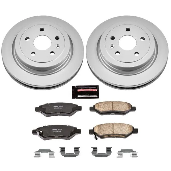 Power Stop 08-14 Cadillac CTS Rear Z17 Evolution Geomet Coated Brake Kit – CRK3072