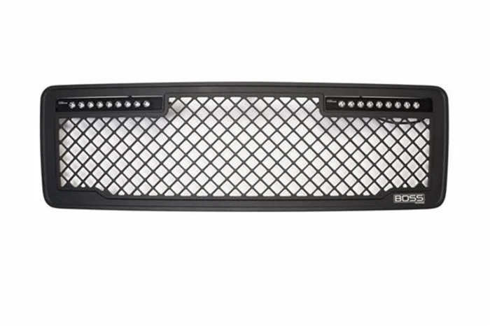 Putco 13-14 Ford F-150 – Lighted (w/ 10in Luminix Light Bar) Lighted Boss Grille