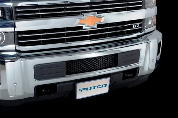 Putco 15-19 Chevy Silv HD – SS – Black Punch Design Bumper Grille Bumper Grille Inserts
