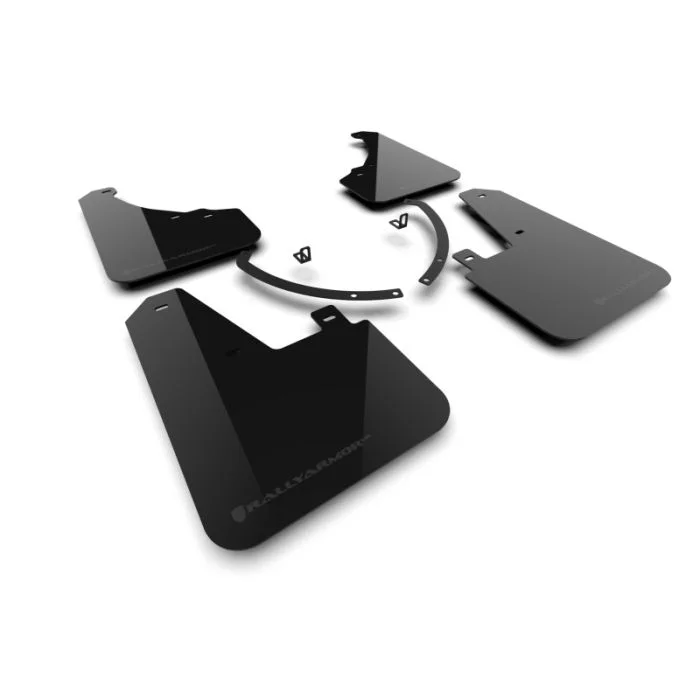 Rally Armor 24-25 Hyundai Santa Fe Black Mud Flap w/Dark Grey Logo – MF118-UR-BLK-DGRY