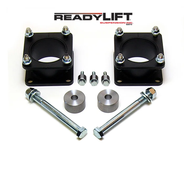 ReadyLIFT 07-21 Tundra Front Leveling Kit 2.4 in. Lift w/Steel Strut Extensions/Differential Spacers/Skid Plate Spacers/All Hardware – 66-5075