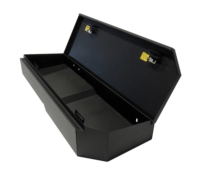 Rear 60% Underseat Lockbox – ’07-19 Silverado/Sierra 1500 (’19 Old Body Style} / ’07-19 2500HD/3500HD; w/ Crew Cab (Black; Standard Key)