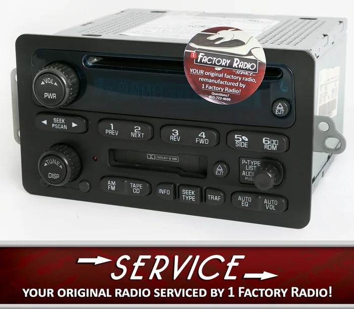 Remanufacture SERVICE for 2000-05 Chevy Impala Cavalier AM FM CD Cassette Radio