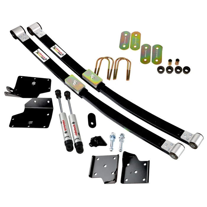 Ridetech 12104810 Composite leaf springs and HQ shocks for 1967-1970 Mustang.