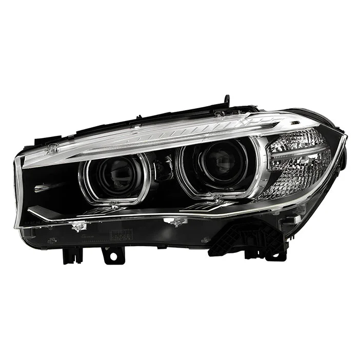 Right BMW X5 (F15/F85) Passenger Right Headlight 2014-2018 Black Projector HID/Xenon w/AFS