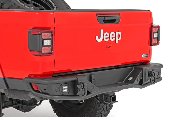 Rough Country 10650 Rear Bumper | Tubular | Jeep Gladiator JT 4WD (2020-2025)
