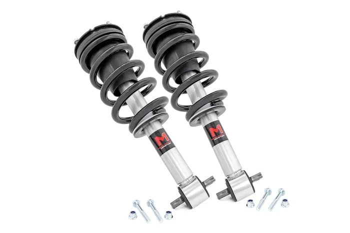 Rough Country 502063 M1 Adjustable Leveling Struts | Monotube | 0-2″ | Chevy/GMC 1500 (14-18 & Classic)
