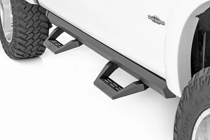 Rough Country 51008A SRX2 Adj Aluminum Step | Crew Cab | Ford F-150/Lightning/F-250/F-350/Raptor (15-25)