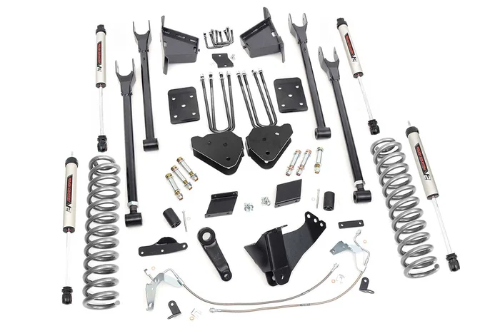 Rough Country 53270 6 Inch Lift Kit | 4-Link | No OVLD | V2 | Ford F-250 Super Duty 4WD (11-14)