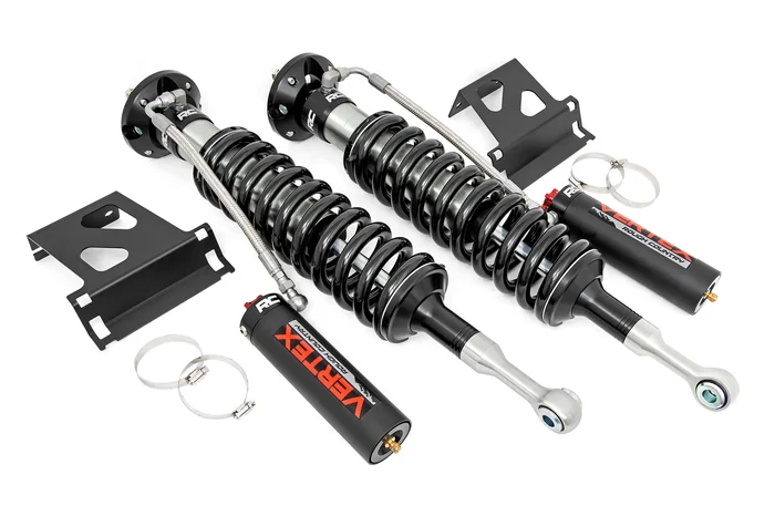 Rough Country 689034 Vertex 2.5 Adjustable Coilovers | Front | 3.5″ | Toyota Tundra 4WD (07-21)