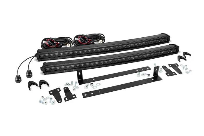 Rough Country 70662 LED Light Kit | Grille Mount | Dual 30″ Black Single Row | Ford F-150 (09-14)