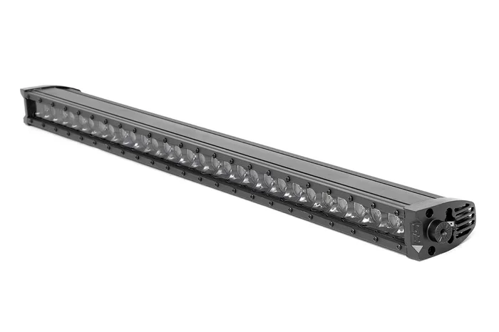 Rough Country 70730BLDRL 30 Inch Black Series LED Light Bar | Single Row | Cool White DRL