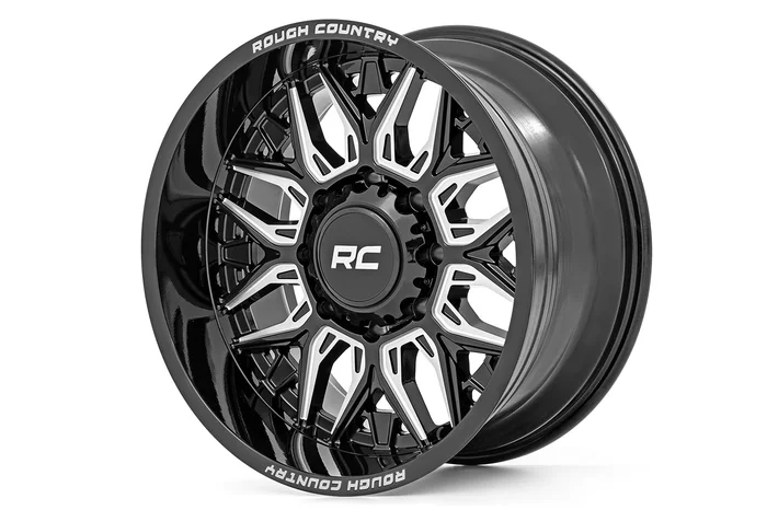 Rough Country 86 Series Wheel | One-Piece | Gloss Black | 20×10 | 6×5.5 | -18mm