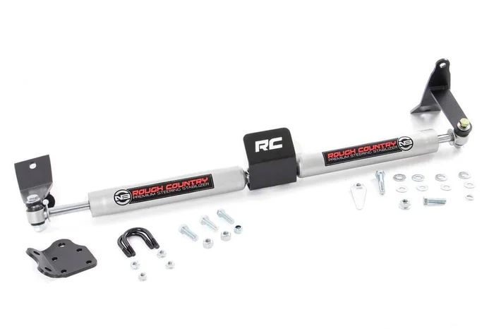 Rough Country 8749530 N3 Steering Stabilizer | Dual | 2-8 Inch Lift | Ram 2500 (10-13)/3500 (10-12)