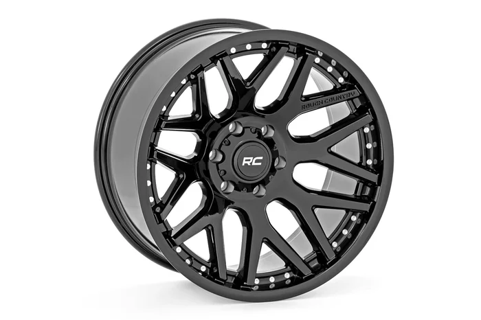 Rough Country 95201812 Rough Country 95 Series Wheel | One-Piece | Gloss Black | 20×10 | 6×5.5 | -18mm