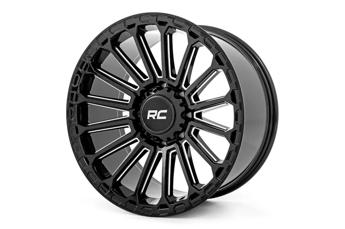 Rough Country 97201812 Rough Country 97 Series Wheel | One-Piece | Gloss Black | 20×10 | 6×5.5 | -18mm