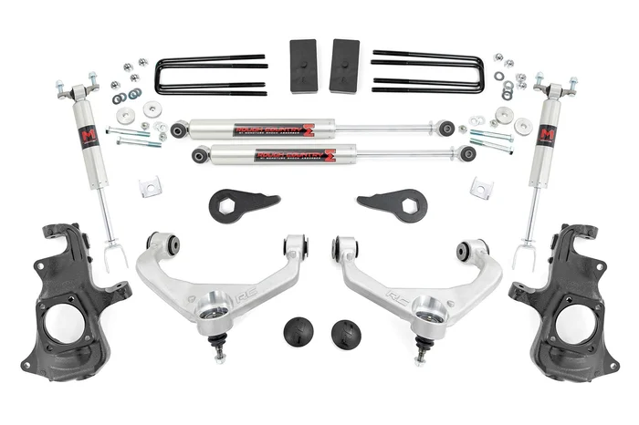 Rough Country 97640 3.5 Inch Knuckle Lift Kit | M1 | w/ Overloads | Chevy/GMC 2500HD/3500HD (11-19)