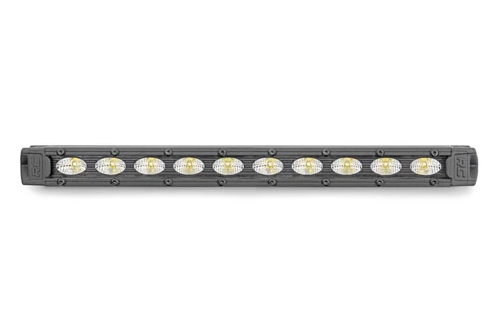 Rough Country Black Series LED Light Bar, 10 in., Slimline – 70411ABL
