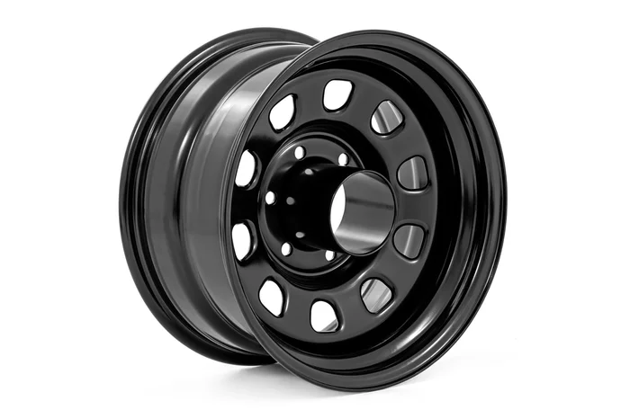 Rough Country RC51-7175 Steel Wheel | Black | 17×9 | 5×5.5 | 4.25 Bore | +0mm