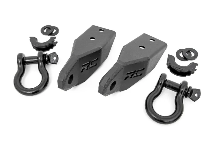 Rough Country RS153 Tow Hook Brackets | D-Ring Combo | Toyota Tundra 2WD/4WD (2007-2021)